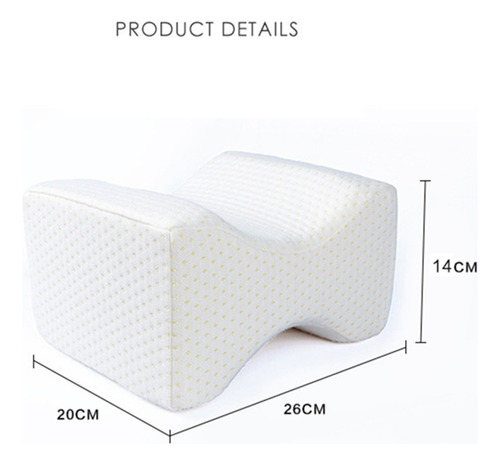 Cojin Almohada Ortopédico Cuadrado Para Piernas Memory Foam