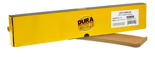 Dura-gold  Premium  40 Hojas De Lija Doradas  Pre-cut Longbo