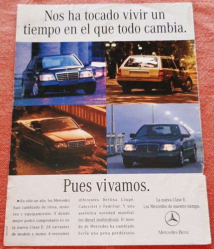 Mercedes-benz Clase E 1994 Publicidad De España
