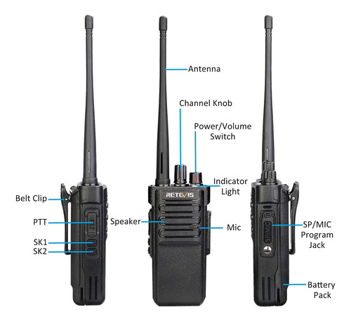 Retevis Rt29 Radios De 2 Vías De Largo Alcance