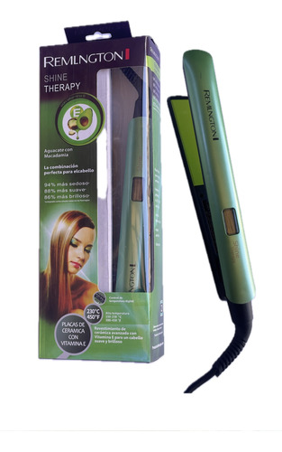 Plancha Cabello Remlngton S9960 Shine Aguacate Macadamia