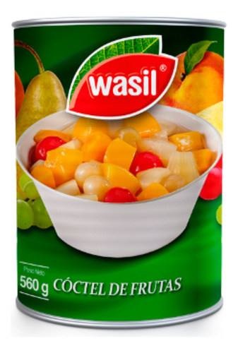 Cóctel De Frutas En Conserva Wasil 560 Grs Flex*