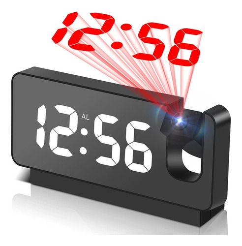 Reloj Digital Con Proyector Despertador Alarma Y Temperatura