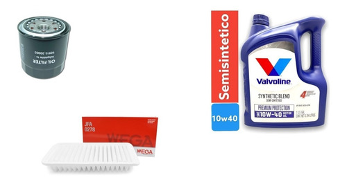 Kit Filtro De Aire Y Aceite + Aceite 10w40x4l Corolla 2.0 Td