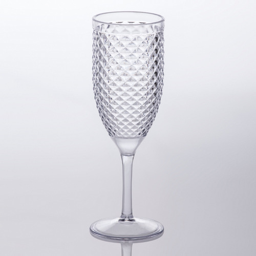 Jogo 6 Taças Champanhe 350ml Luxxor Acrílico - Paramount