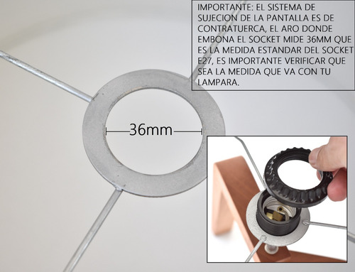 Pantalla Para Lampara De Buro O Escritorio Incluye Soquet