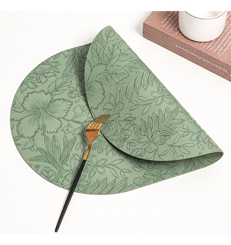 Posavasos Ovalados, Tallados En 3d Con Flores, Duraderos, Pa