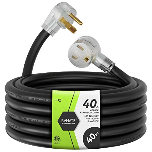 Rvmate Cable De Extensión De Soldador De 250 V Y 40 Pies, Ca