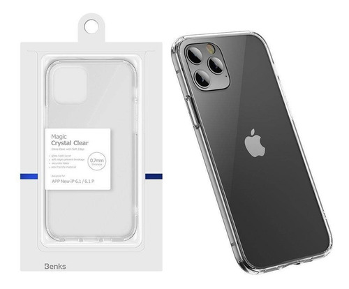 Case Benks Para iPhone 12 Normal 6.1 Funda 360° De Vidrio