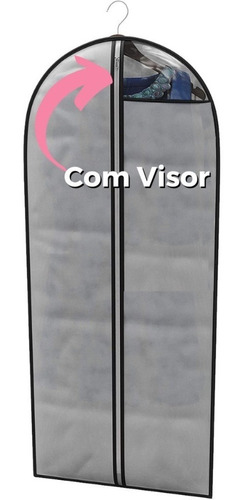 Capa Protetor De Vestido De Festas -  Tnt Com Visor E Ziper