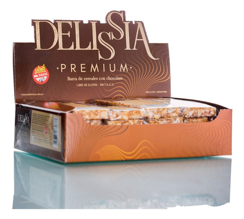 Imagen 3 de 3 de Barras De Cereales Delissia X 20 - Chocolate - Sin Tacc