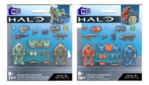 Halo Mega Construx Batalla En Bazar Y Duelo Decisivo 2 Pack