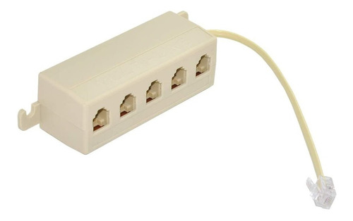 Splitter Divisor De 5 Tomas Superficial Para Teléfono Rj11