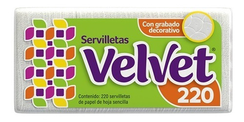 Servilleta Tradicional Velvet Pack 220 Piezas