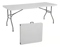 Comprar Mesa de exterior Max Tuning Mesa 180 de metal\u002Fplástico color blanco