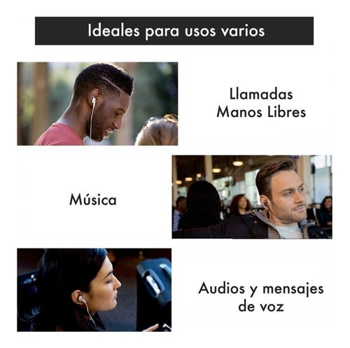 Imagen 4 de 10 de Auricular Compatible iPhone iPad Llamadas Música