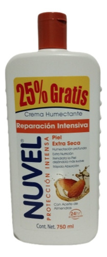 Crema Nuvel Protección Int Piel Extra Seca Aceite Almendras.