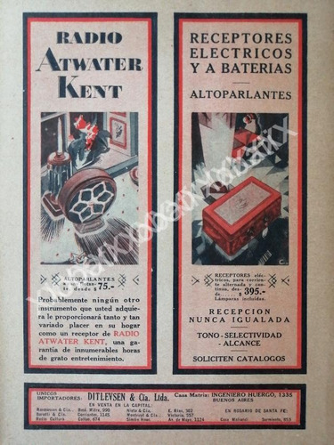 Cartel Retro Radios Atwater Kent 1929 /134