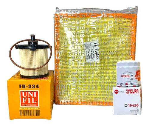 Kit Filtros Ford Transit Diesel 2.2 12-17 Aire Ace Y Combus!