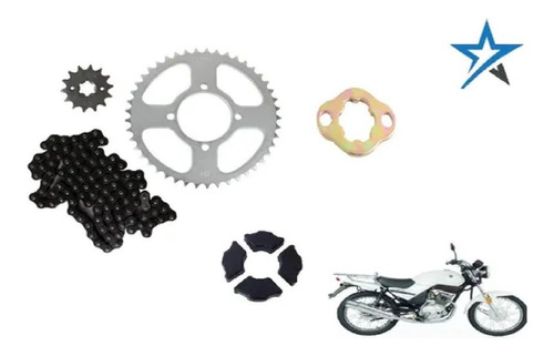 Kit Sprocket Arrastre Yamaha Ybr + Gomas+ Seguro Gratis