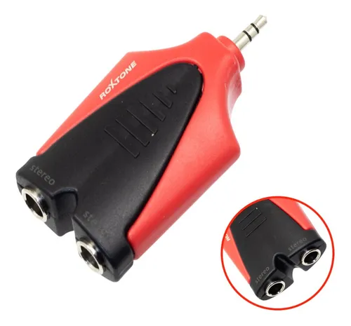 comprar Adaptador 2 Jack Stereo 6.3mm A 1 Plug Stereo 3.5mm Rpan320 