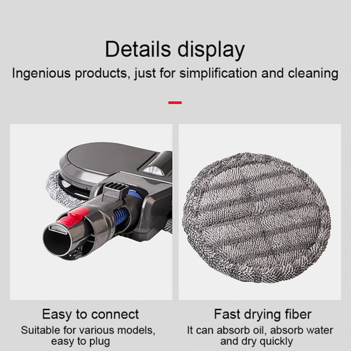 Cabezal De Trapeador Eléctrico Dyson V10 Slim/v12 Slim X001