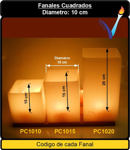 Imagen 2 de 7 de Pc1015 - 1 Fanal Cuadrado 10x15cm Maxima Luminosidad