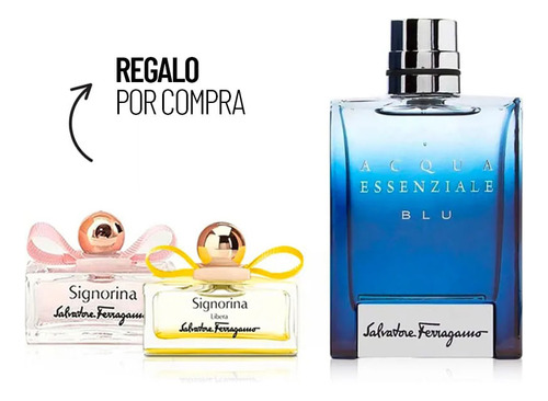 Kit Perfume Hombre Salvatore Ferragamo Acqua Essenziale Blue