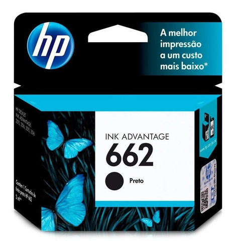 Imagem 1 de 5 de Cartucho Hp 662 Preto Original Cz103ab - 2516 3516 3546 2546