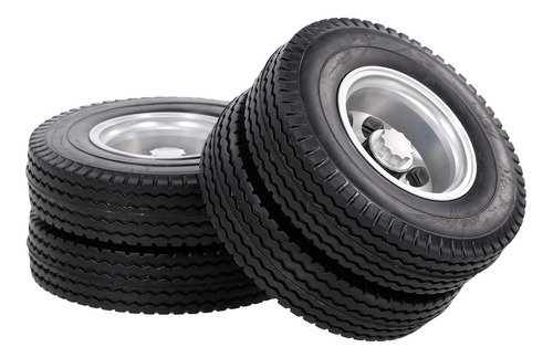 Neumáticos 6 Piezas 1/14 Tamiya Con Rueda Trasera De Camión