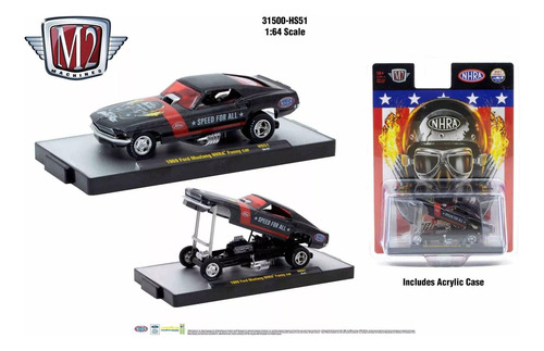 Ford Mustang Boss 429 1969 M2 Machines 1:64 Con Base