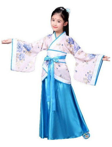 Vestido Tradicional Chino Antiguo Hanfu Para Niñas