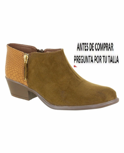 Botín 3203 Vaquero Verde Mini Tacón 4.5cm 23-26