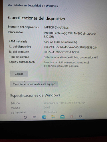 Laptop Asus X54in (Usado)