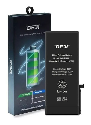 Bateria De Litio Para iPhone 11 Capacidad 3110mah Marca Deji