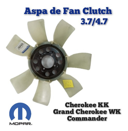 Aspa De Fan Clutch Grand Cherokee 4.7l 2005/2010 Mopar