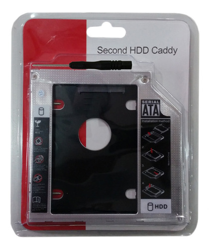 Adaptador Dvd P/ Hd Ou Ssd Notebook Drive  9,5mm Sata Caddy
