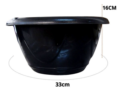 Kit 4 Vasos Grande Ecológico Cuia Plástica N.03 Preto