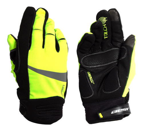 Guantes Mtb Bicicleta Termico 3m Thinsulate Amarillo Talla M