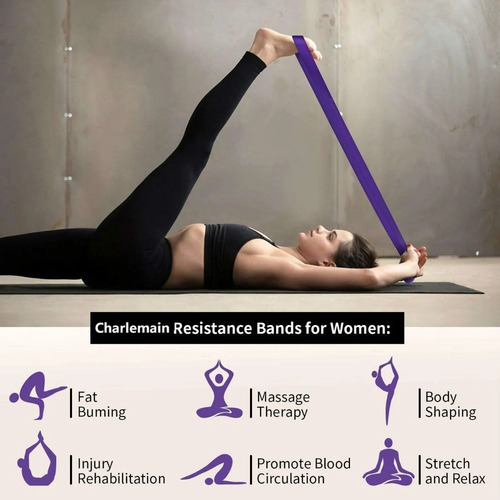 Para . Kit De 4 Bandas De Resistencia Pull Up Crossfit Gym