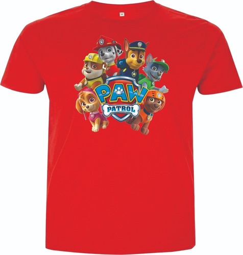 Camisetas Patrulla Canina Paw Patol Adultos Y Niños