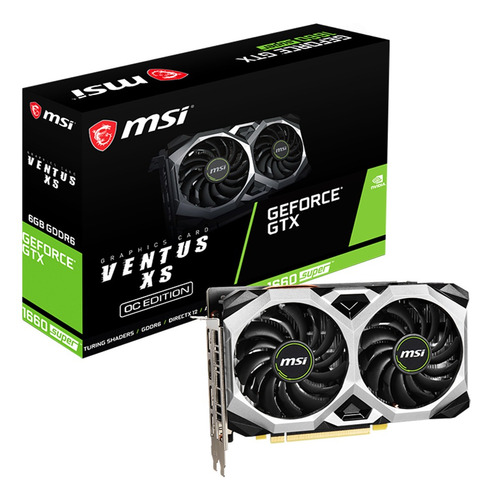 Placa Video Msi Ventus Xs Geforce Gtx 1660 Super 6gb Oc