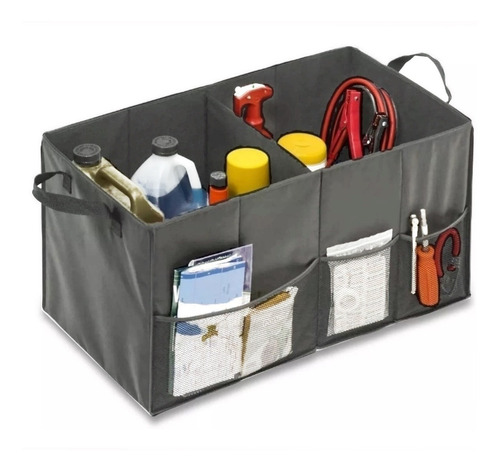 Organizador Multiuso Caja Con Dos Divisiones 48x30x25 Cm