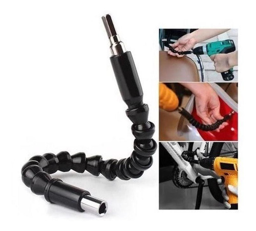 Cabo Extensor Eixo Prolongador Flexível Para Parafusadeira