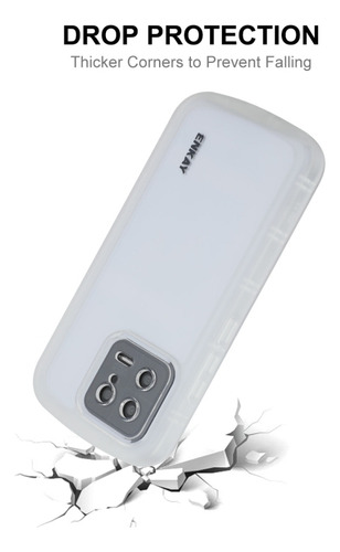 Capa Tpu Translúcida Roxa Para Xiaomi 13