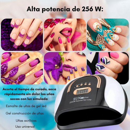 Lampara Secador Uv Led Uñas Insumo Manicure Profesional 256w