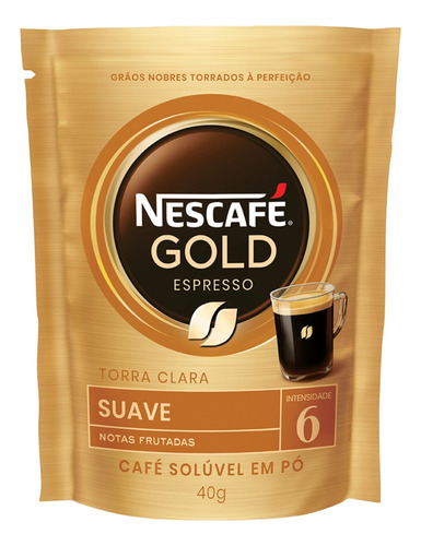 Café Solúvel Nescafé Gold Suave 40g Intensidade 6