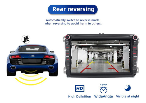 Auto Estéreo Pantalla Carplay Con Gps Bt 9 Pulgadas Para Vw