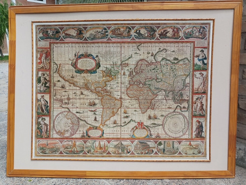 Puzzle Ravensburger Mapamundi 1650 Enmarcado Para Colgar 
