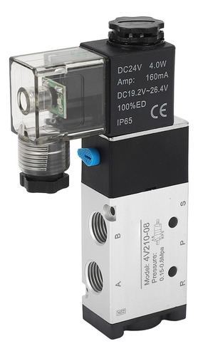 Válvula De Inversión Neumática, Solenoide, Aire, 2 Posicione